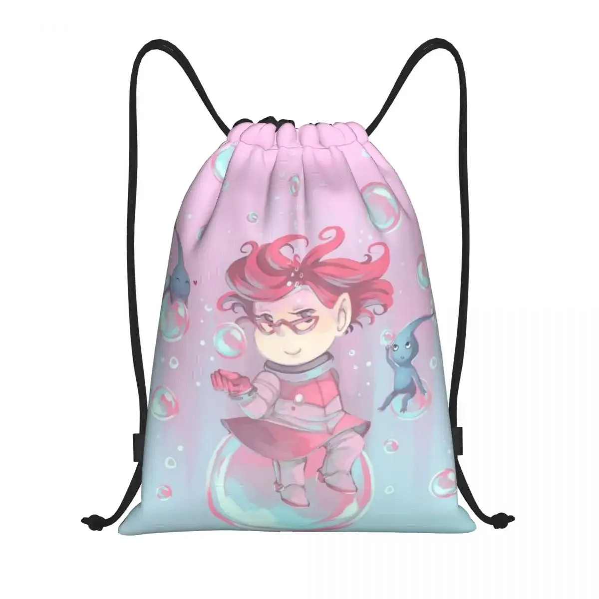 

Custom Pikmins Captain Olimer Drawstring Bag for Shopping Yoga Backpacks Men Women Video Game Sports Gym Sackpack