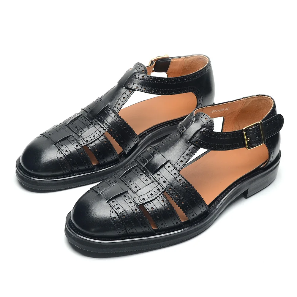 

Новые летние мужские сандалии Zapatos De Piel Para Hombre Sandales Hommes Cuir Véritable Luxe