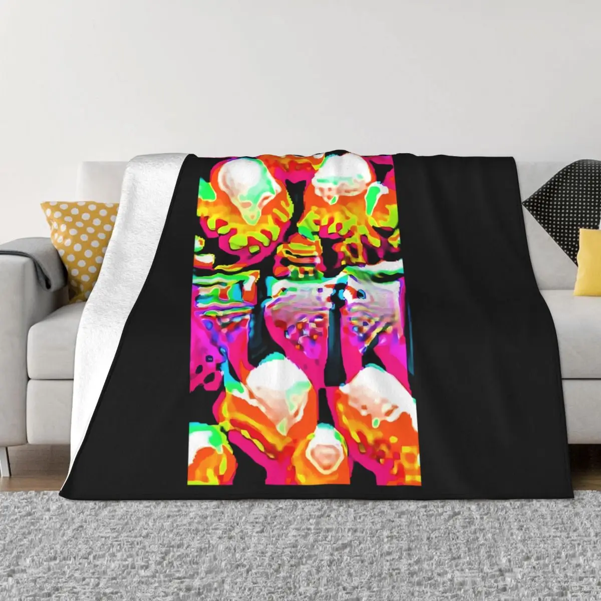 Adversarial Anti-Facial Recognition Anime Bed Blankets Throw Blanket Home And Decoration Throw Blanket