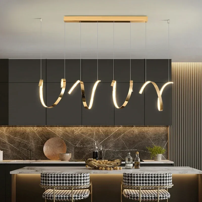 

Modern Led Pendant Light Chandelier For Living Dining Room Kitchen Island Luxury Irregular Hanging Lamp Lighting Fixture Luster