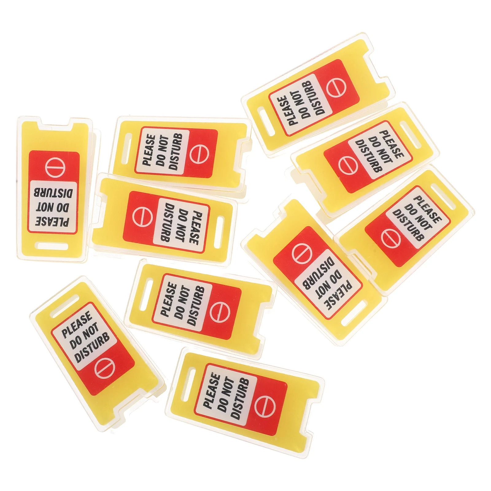 

10pcs Acrylic Holders Office Desk Note Paper Clips For Messages Labels Boss Do Not Disturb Sign Desktop Organizer Secure Sturdy