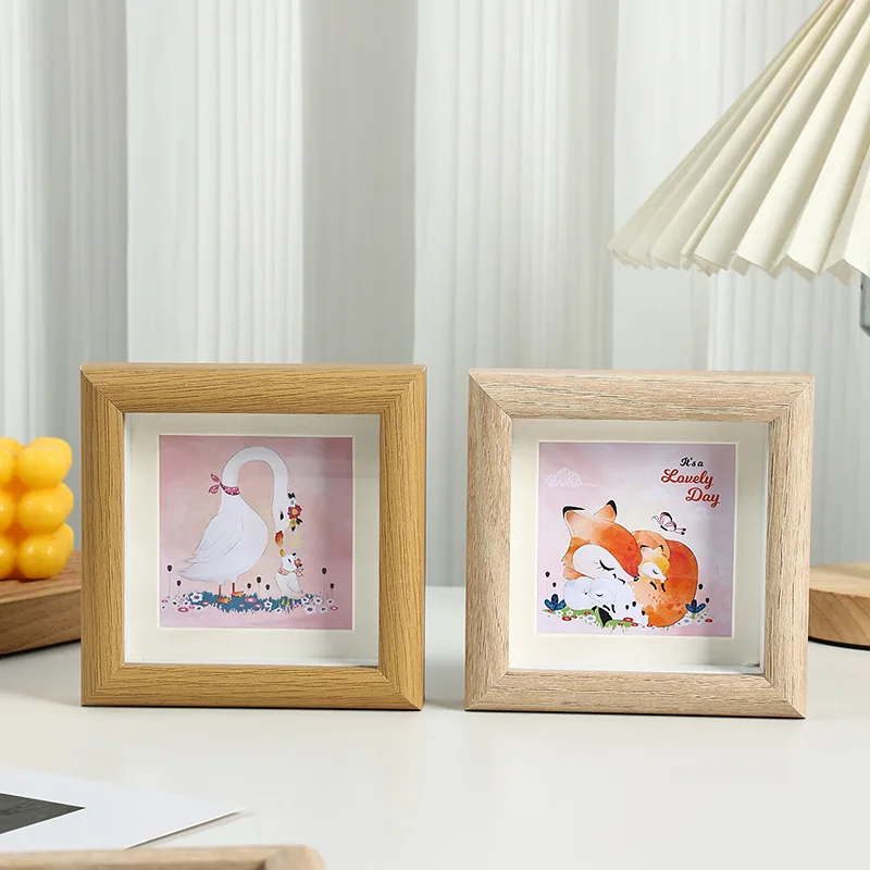 Minimally mini 4-inch small photo frame children's photo desktop decoration DIY square framing
