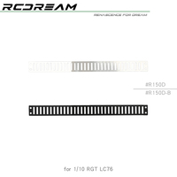 RCDream 1/10 Bonnet Heat Dissipation Decorative Grille Air intake ventilation Metal Sheets for 1/10 RGT EX86190 LC76 #R150D