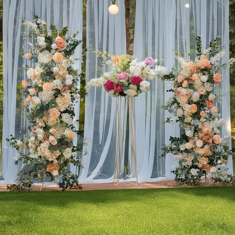 

2M Artificial Peony and Rose Rows Outdoor Wedding Decoration Wedding Background Wall Home Dining Table Decoration