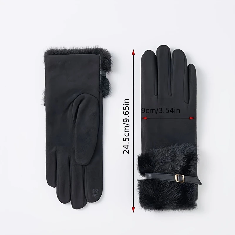 Big Mouthed Leder-Clip-Touchscreen-Handschuhe für die Winterisolierung und Wärme. Handschuhe für Outdoor-Bekleidung zum Warmhalten