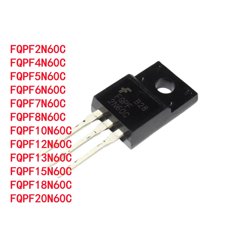 5Pcs Mos Fqpf2N60C/…