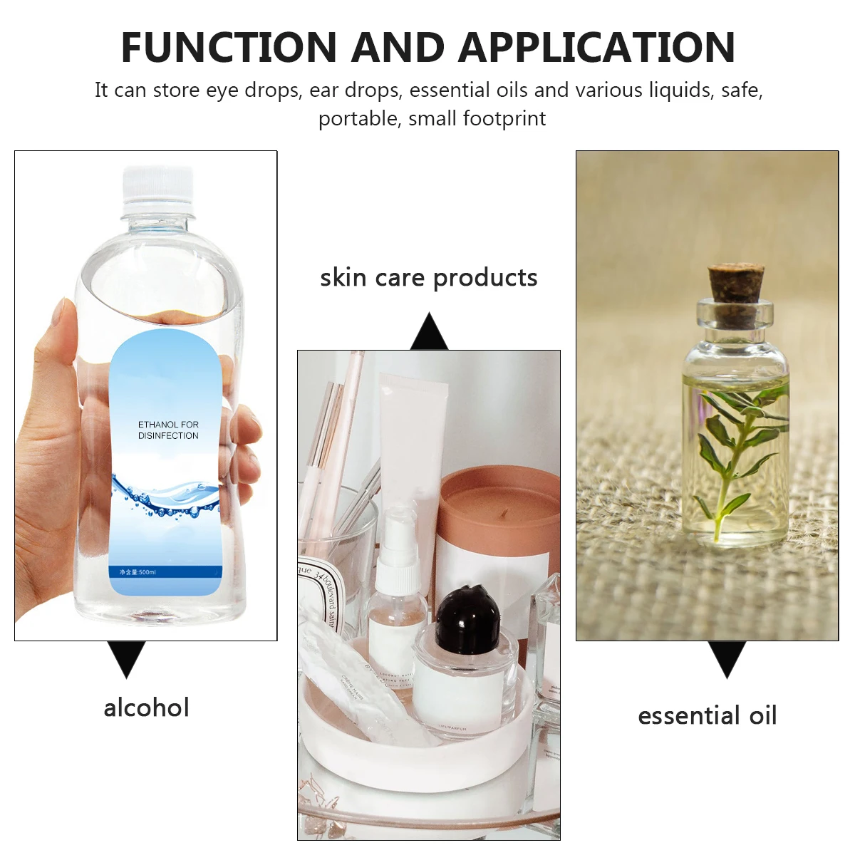 

20pcs Drops Bottles Refillable Leak Proof Empty Containers Screw-On Lid Lightweight Eco-Friendly Plastic Travel Size Eyedropper