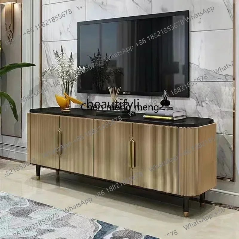 

Y183FAModern light luxury TV cabinet Classical modern simple hall cabinet Small apartment ins wind coffee table TV cabinet