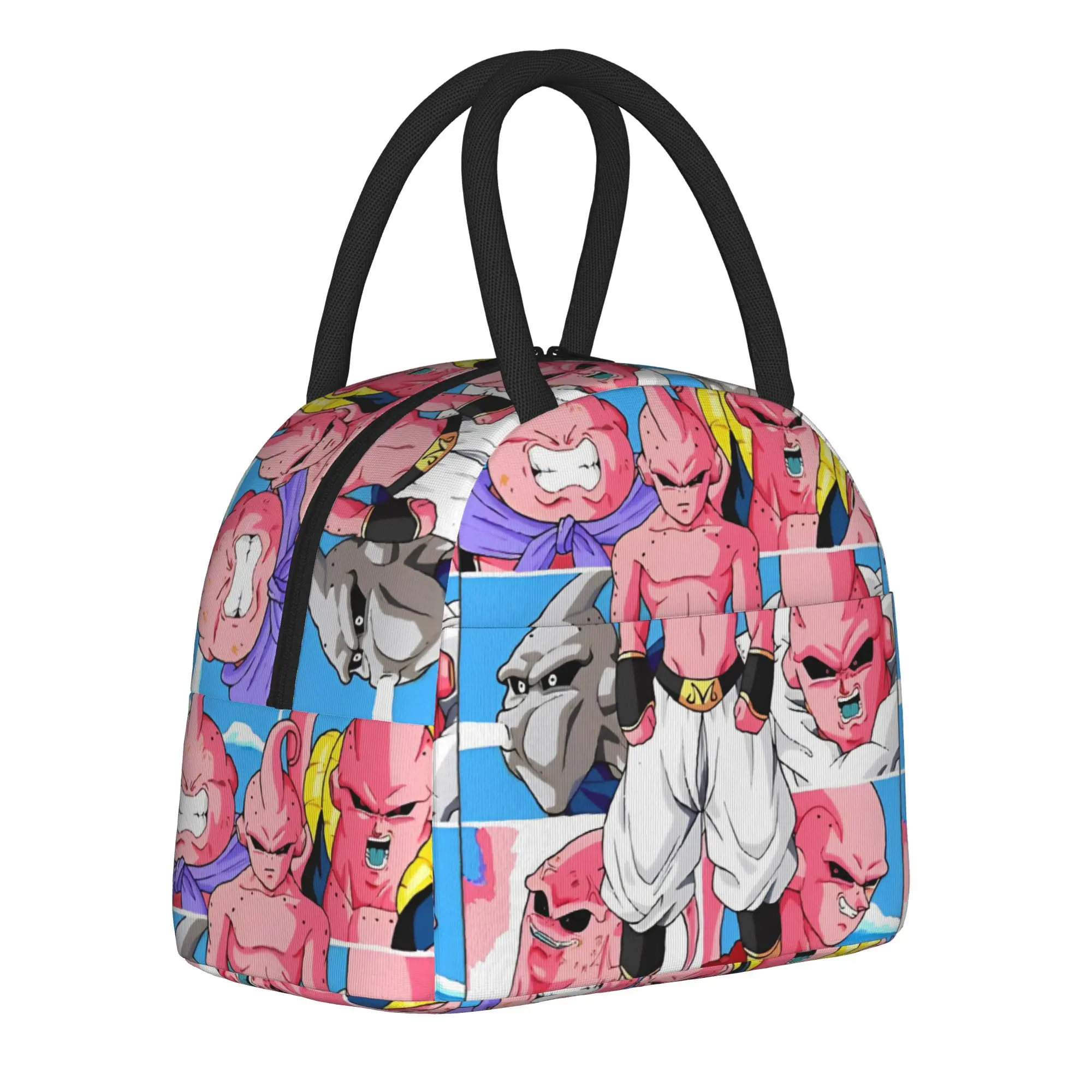 

DBZ Majin Buu Manga Insulated Lunch Bag Thermal Bag Reusable,Meal Container Lunch Box Tote Food Storage Bags School Outdoor
