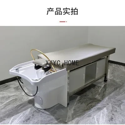 Silla de champú para terapia de cabeza, Sillón de masaje para circulación de agua, medicina china, cuidado del cabello, barbería