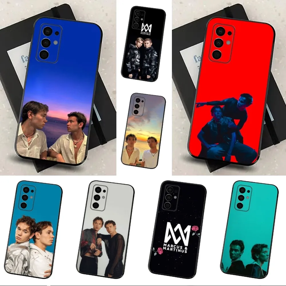 M-Marcus And M-Martinus Music Phone Case For Samsung Galaxy A91,A80,A73,A72 ,A71,A53A52,A32 ,A31A22,A21s,A20,Black Cover