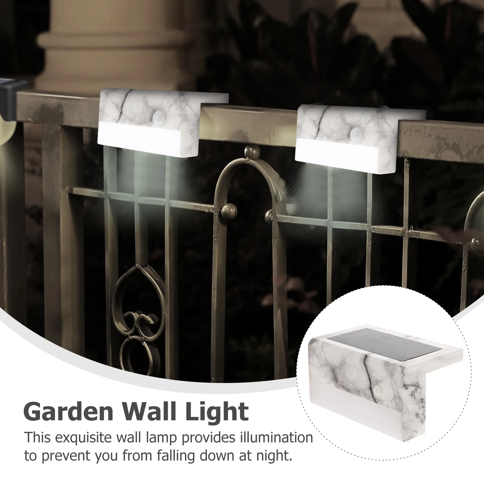 

1 set 1 Set Induction Solar Lamp Waterproof Wall Lamp Energy-Saving Led Garden Light Outdoor Lighting Solar Wall Light