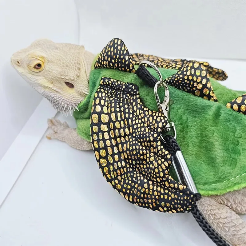 Lizard Climbing Pet Outing Wings Chest Strap Chameleon Squirrel Dinosaur Set Used for Husky Dragon Pet Supplies Turtle