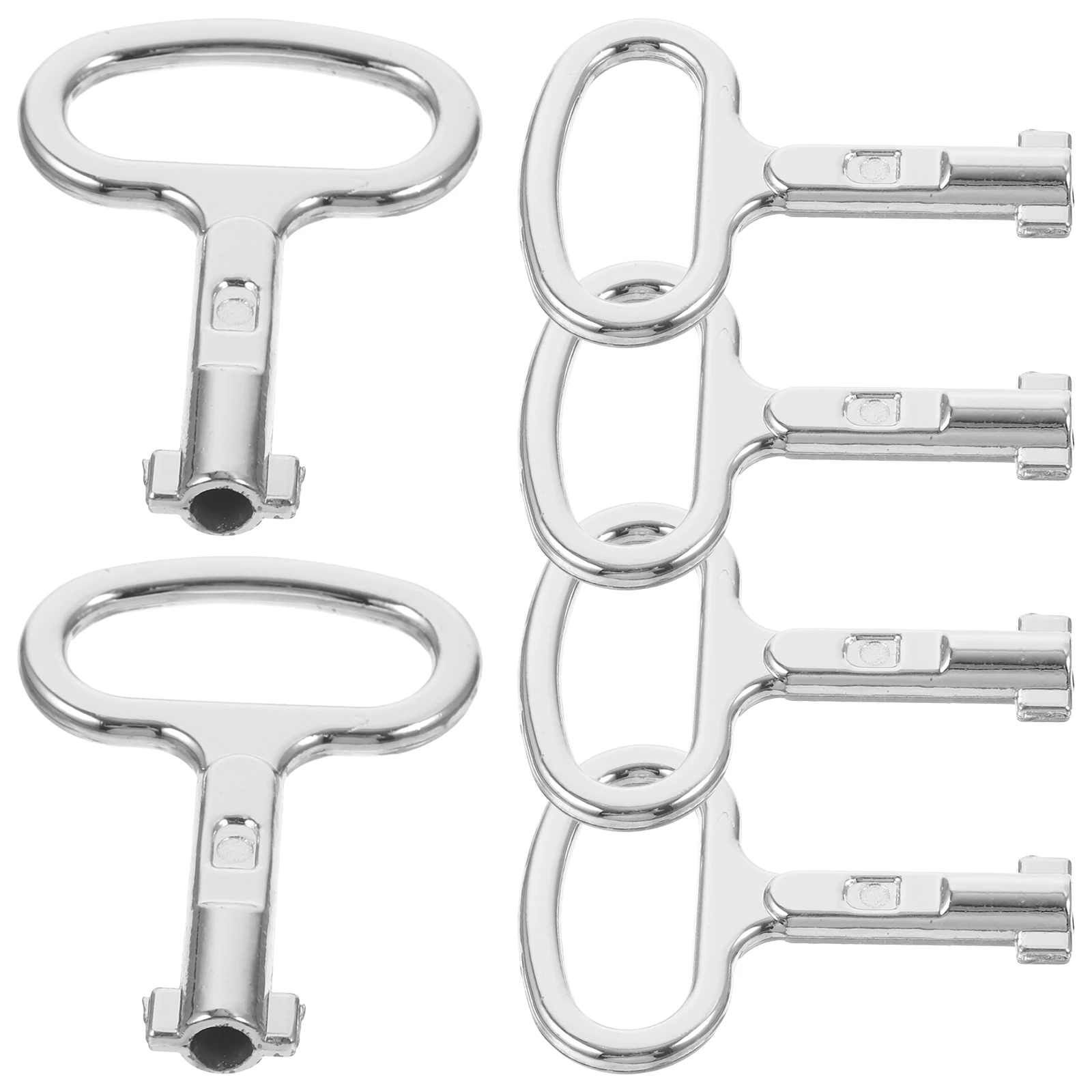 

6pcs Electric Box Aluminum Alloy Water Meter Tool Utility Handle Lock Electrical Panel Gas Radiator Key Plumbers Tool Meter Box