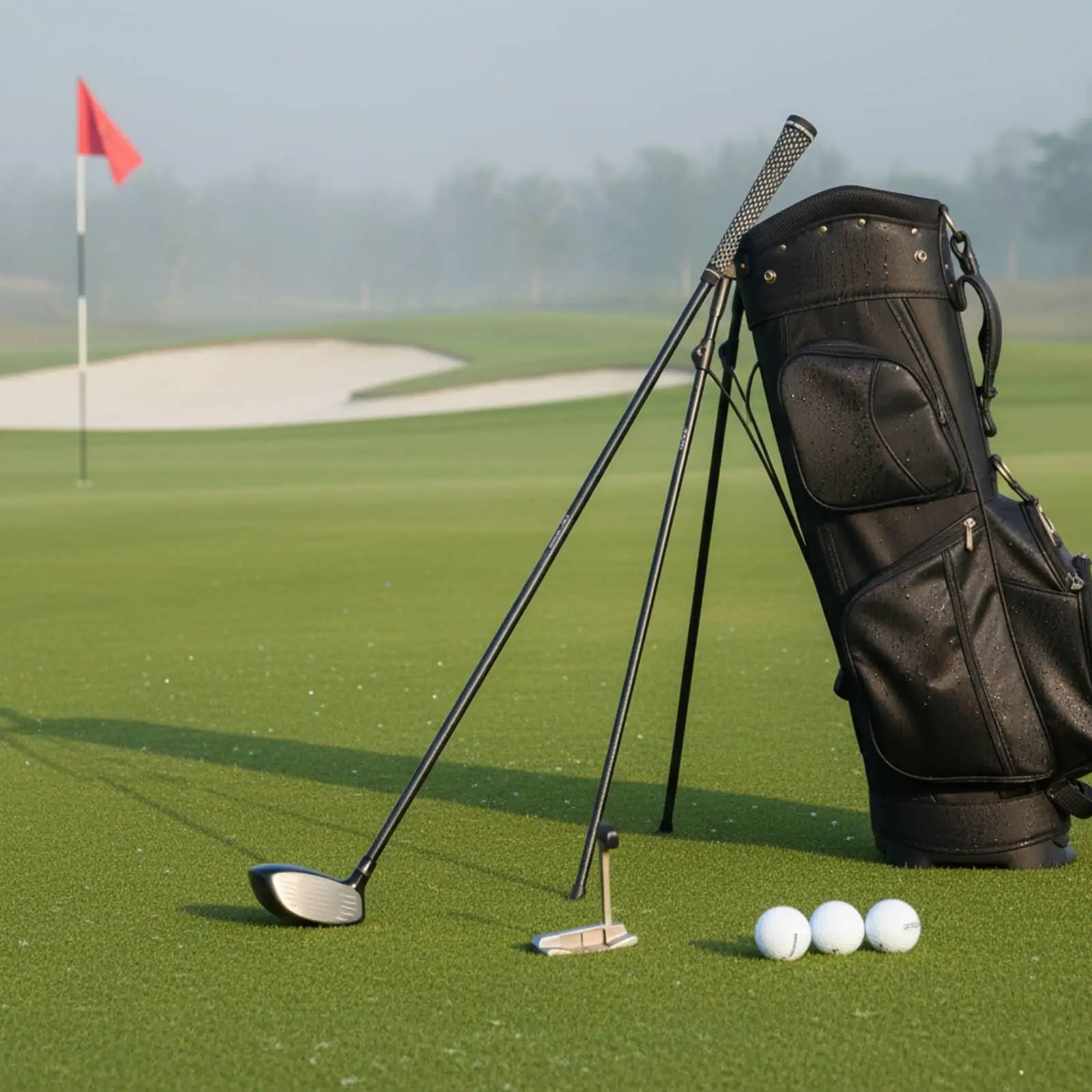 Golf Club Grip Wear Resistant Rubber Mid Size Non Slip Handle Golf Tools for Practice Rounds and Games