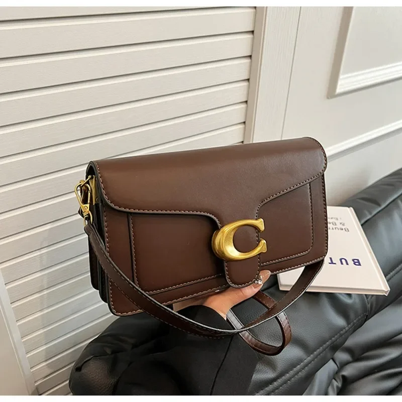 2025 Herbst Neue Nischenhandtasche für Damen, Hochwertige Textur, Einfarbig, Schlicht und Vielseitig, Kleine Quadratische Tasche, Klassische Retro-Umhängetasche – Detail 21