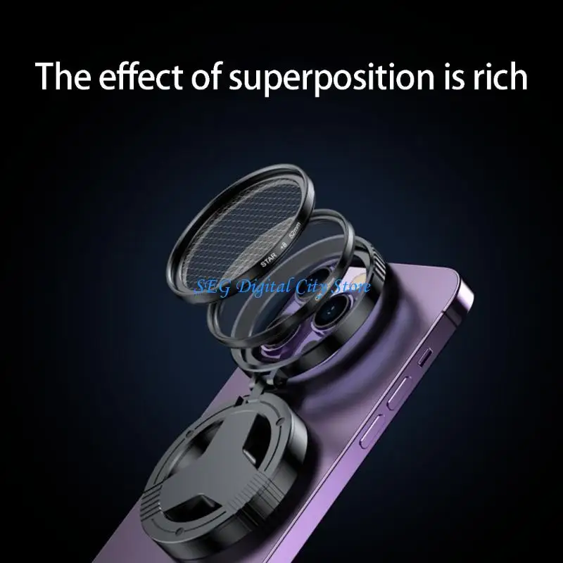U75B Phone Camera Lens Filter 52mm CPL Polarizer Eliminates Hazes And Boosts Contrast Improves Color Saturation