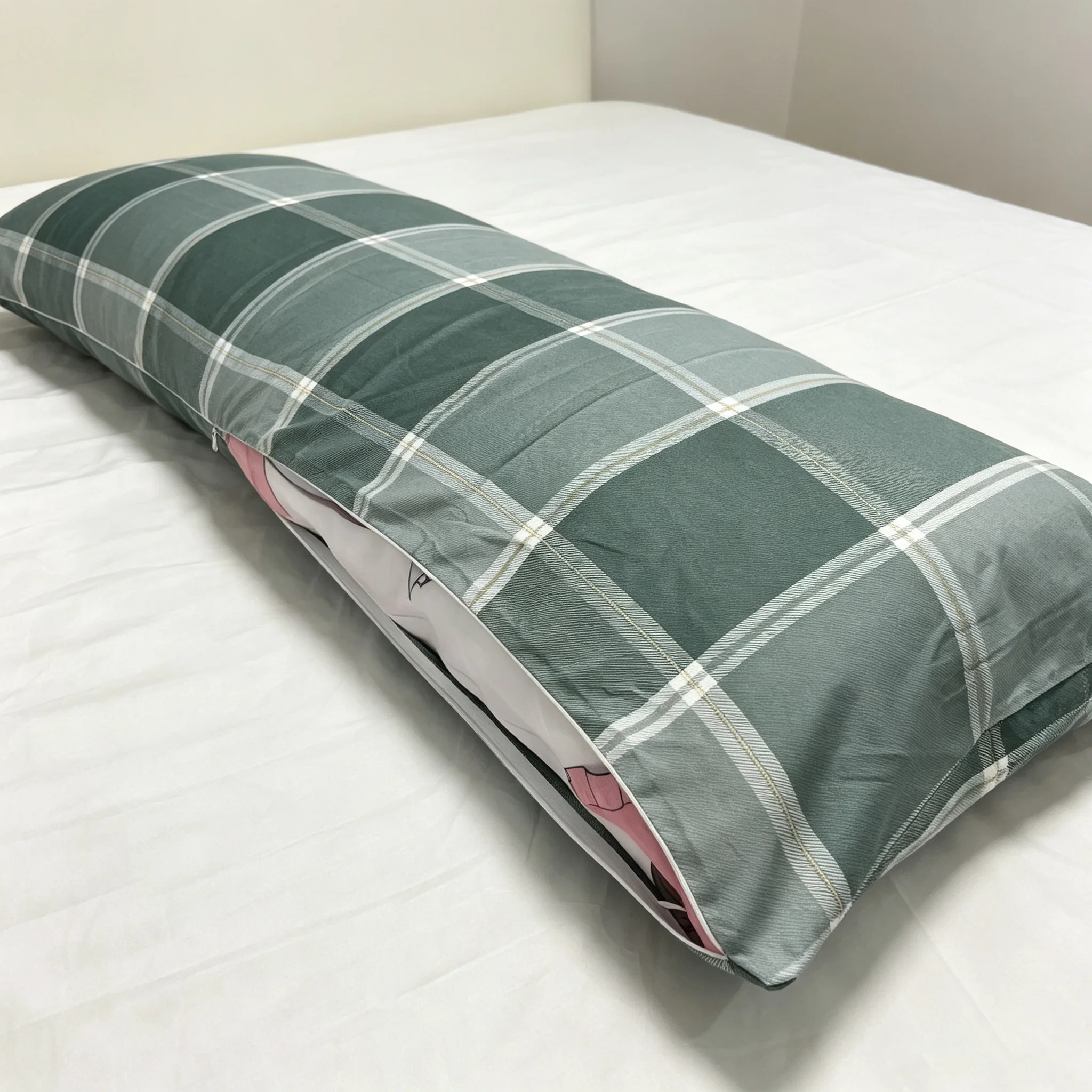 50x150cm Cotton Fabric Dakimakura Disguise Privacy Cover Dust‑Proof Protective Storage Sleeve Hide Cover for Long Body Pillow