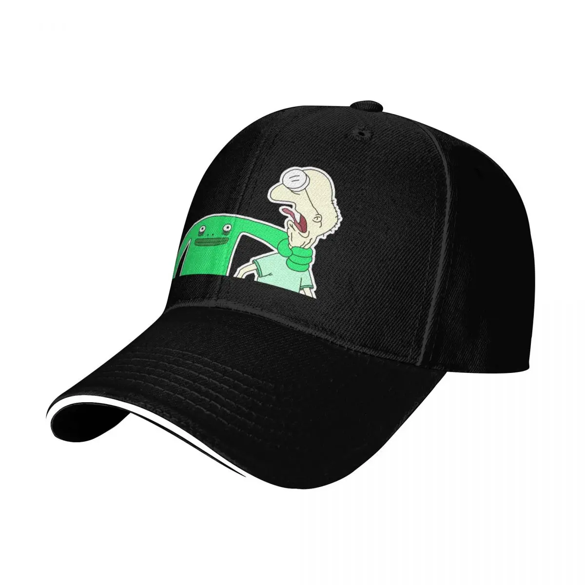 Smiling Friends - Mr. Frog Baseball Cap Vintage Retro Embroidered Lightweight Packable Gift for Him Her