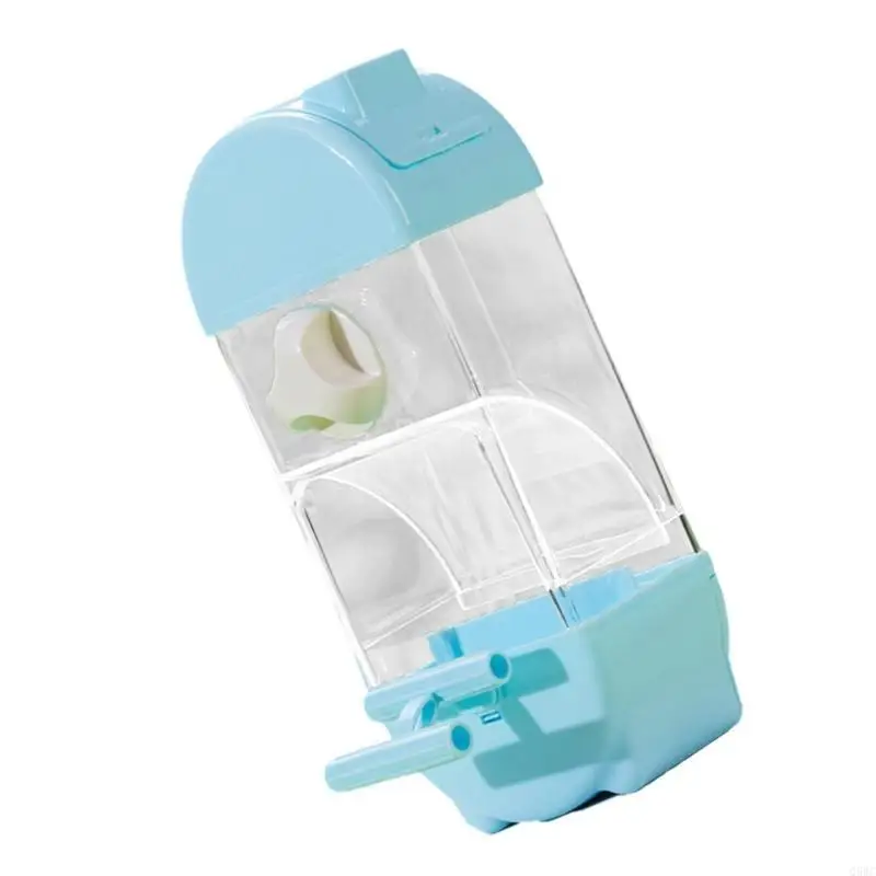 

Automatic Bird Feeder Clear Designs Hanging Bird Cage Feeder Container for Parrots Budgies Parakeets and Cockatiels Q5WC