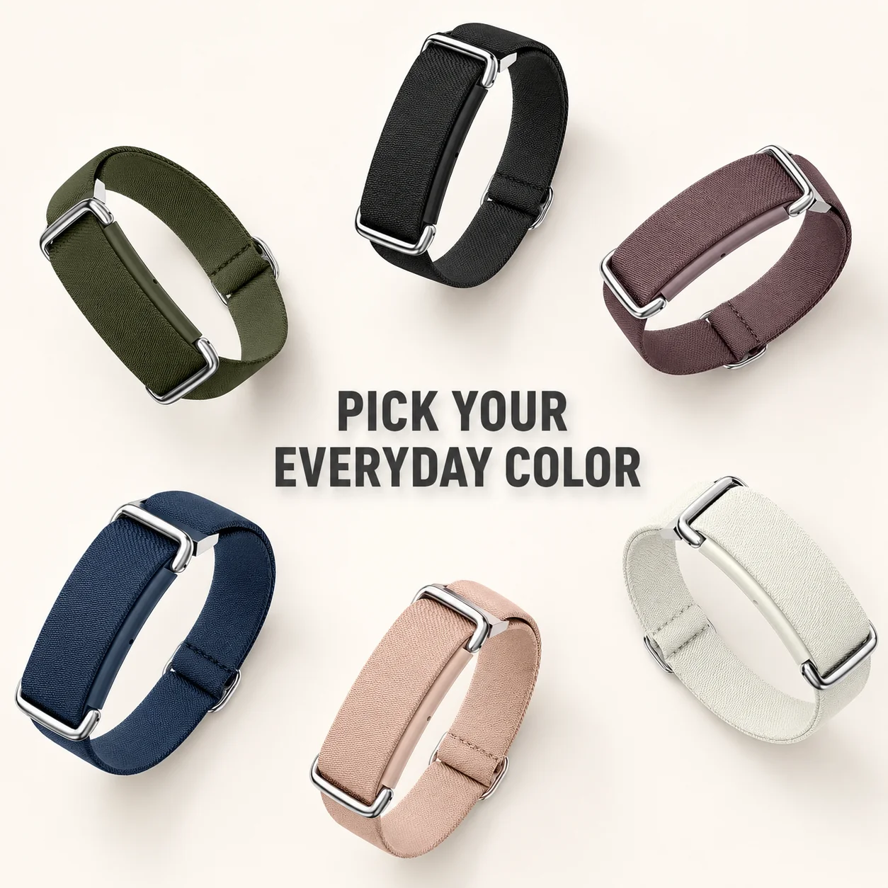 1 Stück Verstellbares Twill-Gewebe-Armband Kompatibel mit Fitbit Air, Weiches Atmungsaktives Nylon-Ersatzarmband – Detail 3