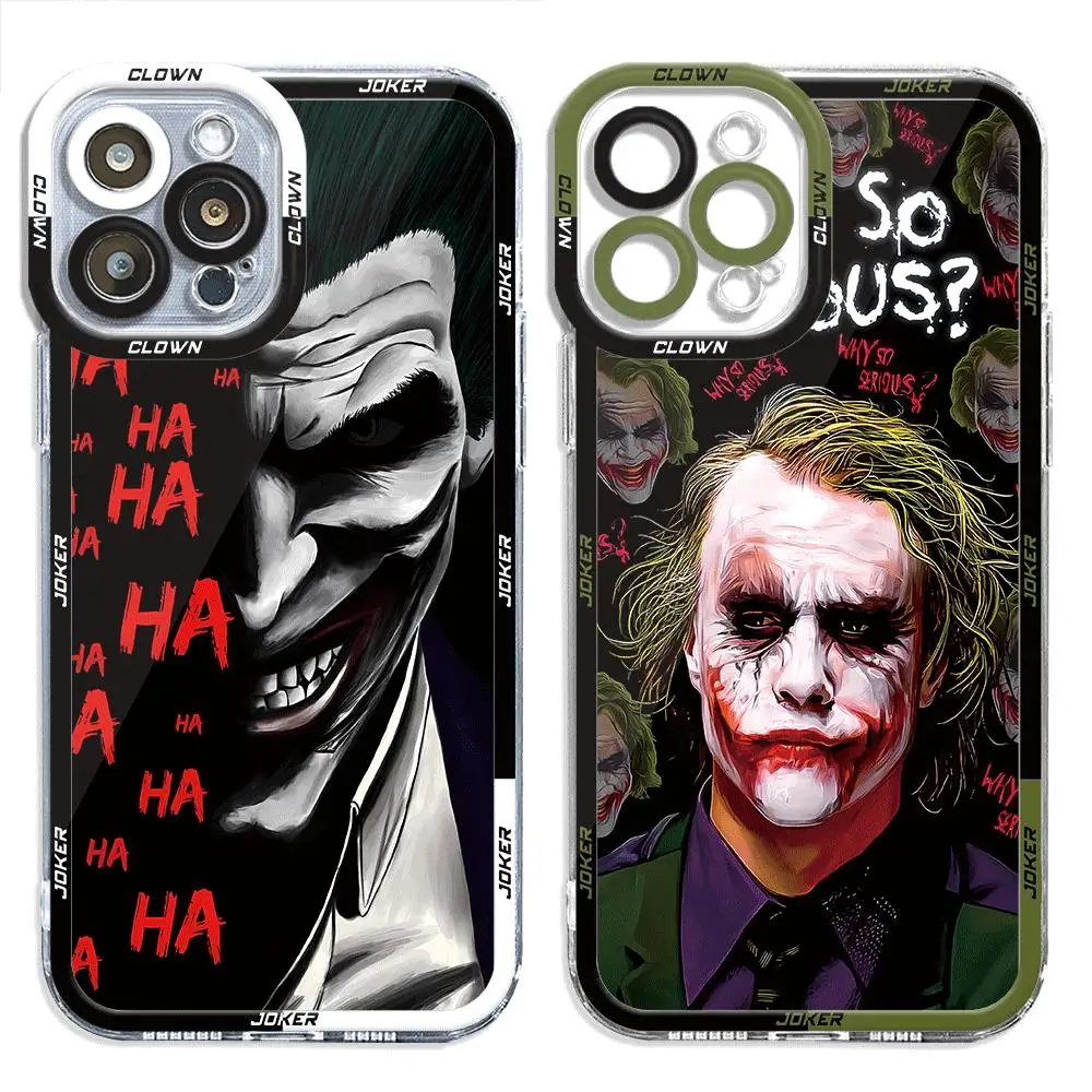 DC Movie J-Joker Phone Case for Apple iPhone 15 Pro Max 13 14 Plus 12 Mini 11 Pro XR 8 SE 7 6S XS MAX Matte Shockproof Cover