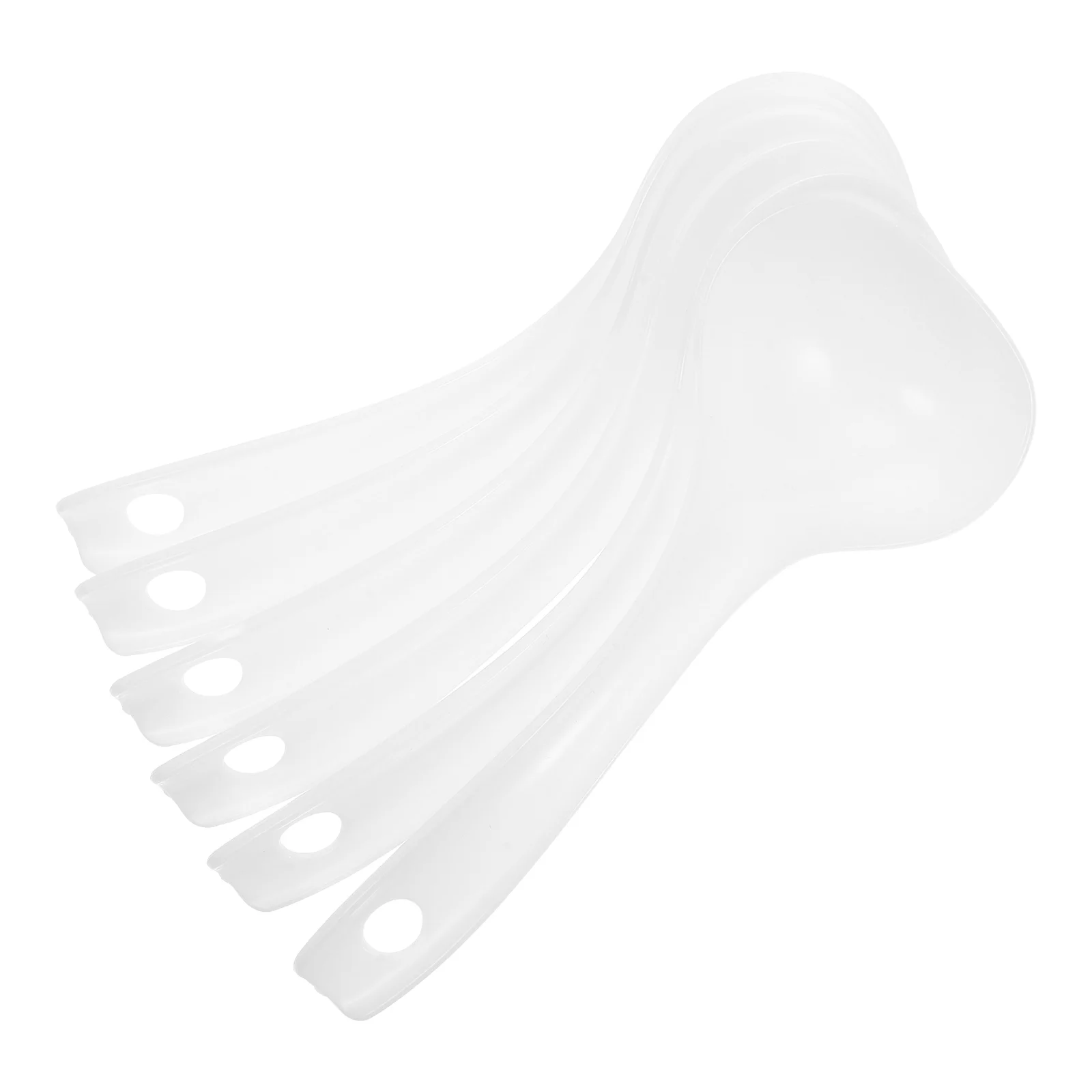 

6 Pcs Handle Soup Ladle Big Serving Spoon PP Material Canteen Restaurant Kitchen Porridge Pot Ladles for Serving Stable