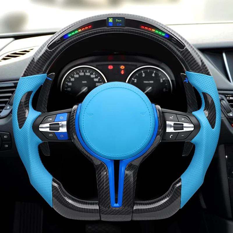 

Carbon Car Steering Wheel OEM any Color for BMW M3 M6 M5 E90 F01 F02 F03 F10 F11 F18 F06 F12 F13 F20 F30 F32 F35 E87 E82 E88