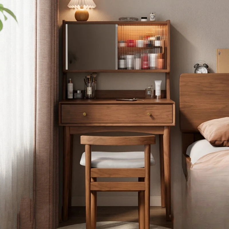 Vintage Storage Vanity Table Women Filing Cabinets Coffee Organizer Dressing Table Chair Accessories
