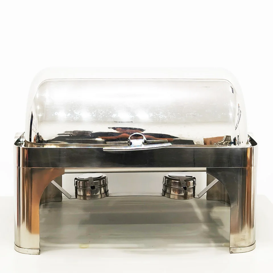 

ZC201-2 Durable 13 QT Stainless Steel Chafing Dish With 2 Half Size Pans For Professional Catering And Hotel Buffets