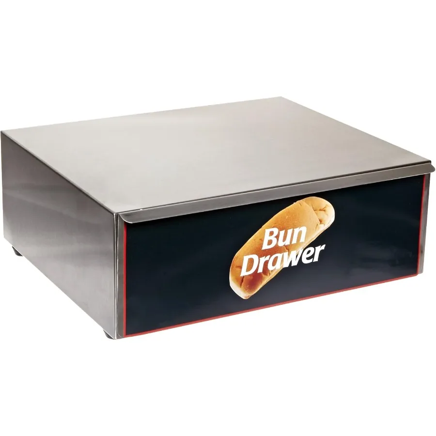 

Benchmark 65010 Dry Bun Box 16 W x 7 H x 13 D for 10 Hotdog Roller Grill Stainless Steel Silver Durable and Easy to Clean