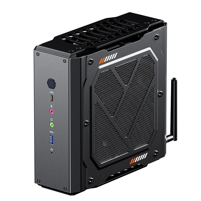 

Desktop Gaming PC High-End Mini PC with Dedicated Graphics, Intel Core i7-7940HX and AMD Radeon RX 7600 XT Graphics Card—Play AA