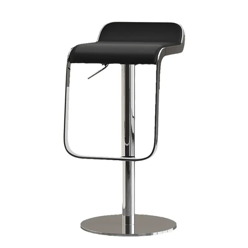 #Adjustable Height Bar Stool With Backrest Swivel Pub Chair For Bar Counter Stylist Stool Strengthen Base Ergonomic Cashier Seat