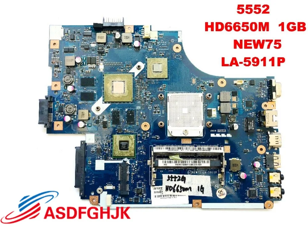 

FOR ACER 5552G laptop Motherboard NEW75 LA-5911P MBWVF02001 MB.WVF02.001 100% TESED OK