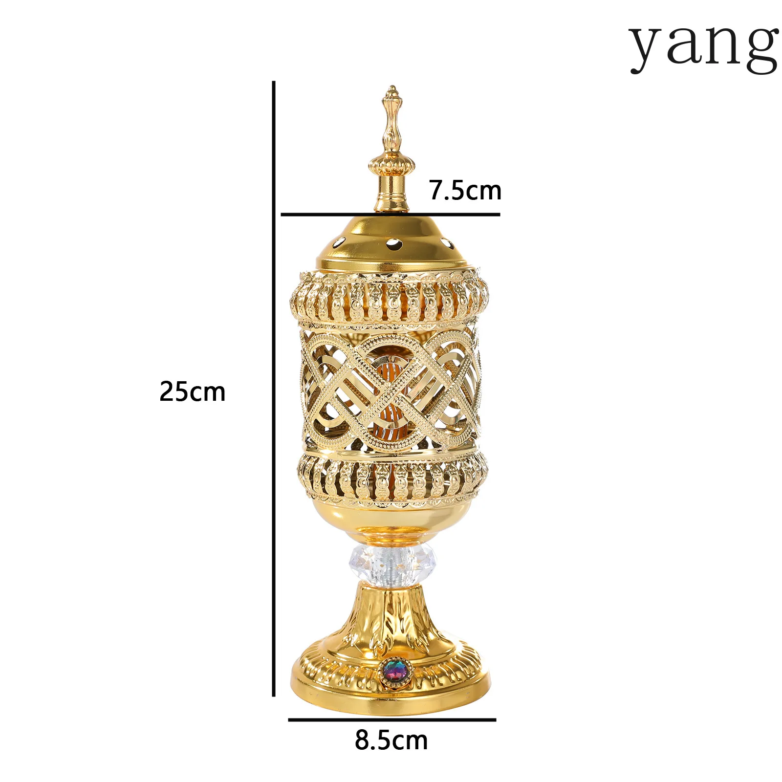 LH wrought iron pattern carbon aromatherapy stove home ornament festival atmosphere props crafts