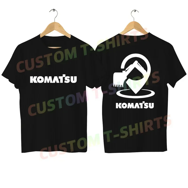 

Men T Shirt Casual New Komatsu Excavator Machine Logo T-shirt Graphic Oversized Comfortable Streetwear S-3XL Cool Tee