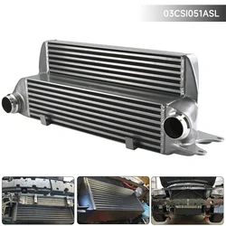 Tuning Intercooler For BMW 04-10 E60 E61 E63 E64 525d 530d 535d 635d  Black/Silver