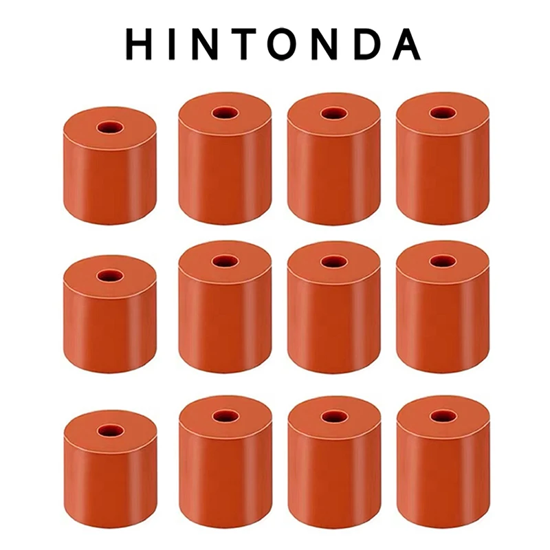 3D Printer Heat Bed Leveling Parts Silicone Column Solid Mounts Leveling Spring Replacement Part （12PCS ）