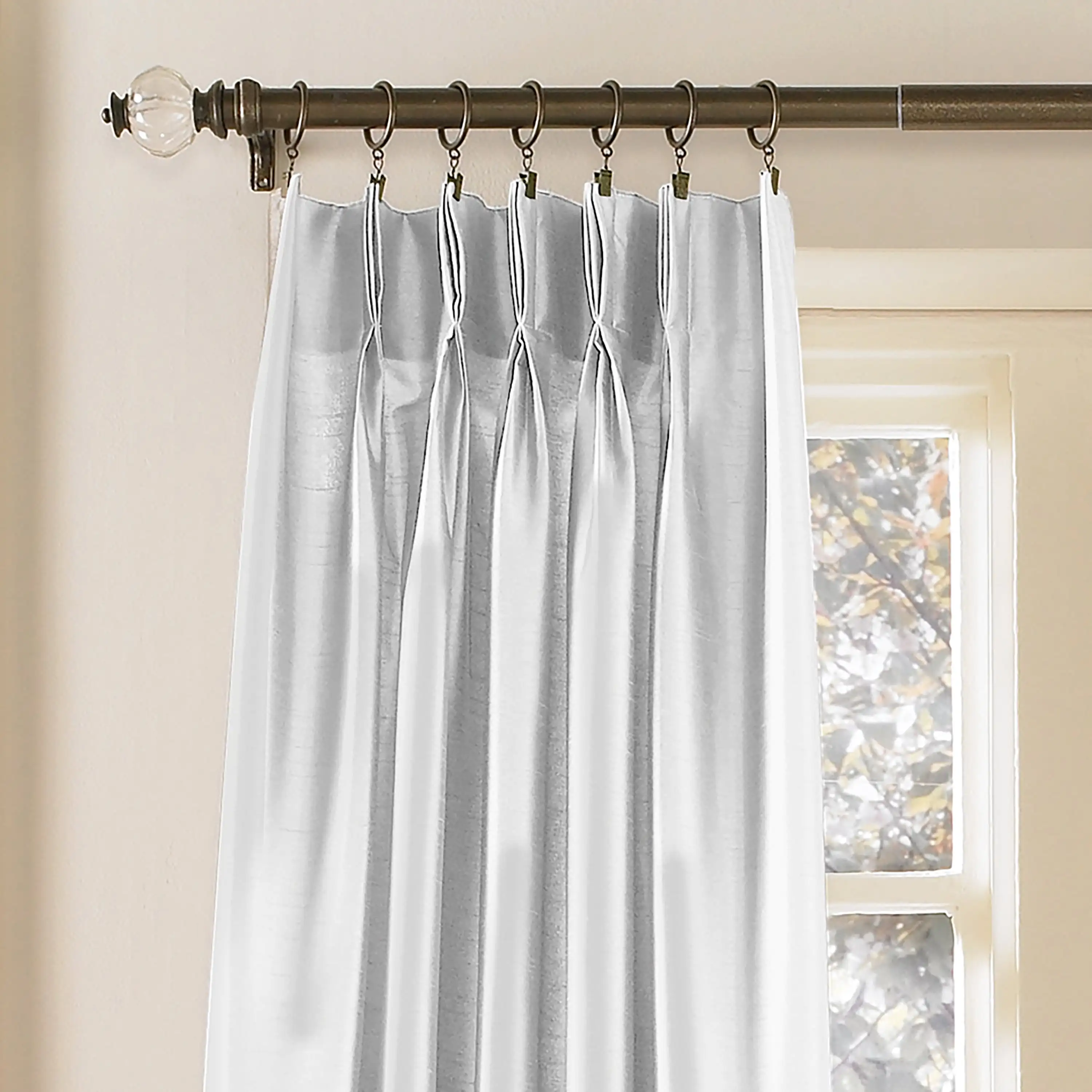 Marquee 95 Single Panel Curtain, White, Adult