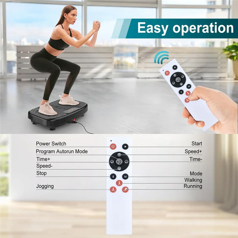 [LXYA68Z!] Replacement Remote Control For Vibration Plate Exercise Machine,Universal For Dailylife/PHAGATT/FELERDUN/HOTWAVE/Soft