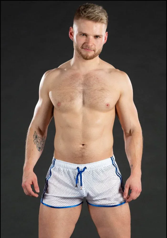 Novidade ginásio dos homens esporte correndo shorts de secagem rápida grade treino calças curtas ginásio wear masculino futebol tênis treinamento praia calções de natação