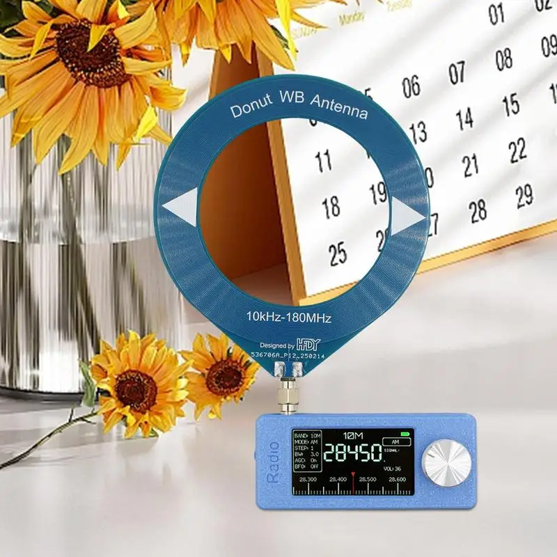 ミニ SI4732 ラジオ小型ラジオフルバンドラジオ受信機アンテナ付き長持ち HD ディスプレイコンパクト 1.9 インチ Ips スクリーン