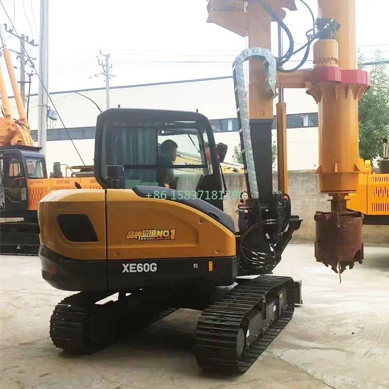 China Piling Driver Small Rotary Drilling Rig Borehole Rotary Drilling Rig 20M Crawler Rotary Drilling Rig Machine for Mexico
