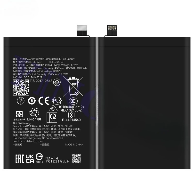 BLPA57 for OPPO Reno 12 Pro 5G Mobile Phone Battery High Quality High Capacity Replacement Bateria Grade A Cell with Tools