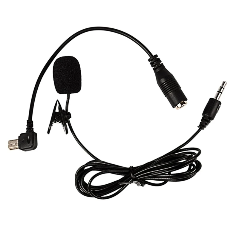 Omnidirectional Lavalier Lapel Microphone for Hero 3 3+ 4 Camera Mini USB to 3.5mm Adapter Cable Mic Accessories