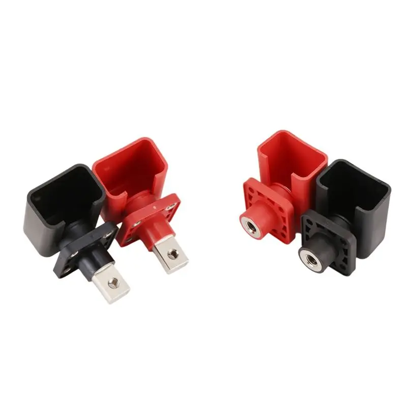 M12K-200A Allcopper Lithium Battery Terminal Block High Current Energy Inverter Plug Wall Mounted Type Storage Connector 4PCS