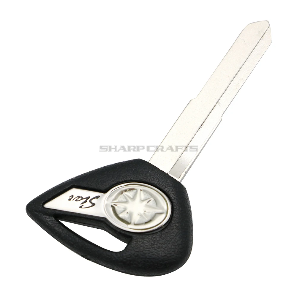 Black / Red Motorcycle Blank Key Uncut Blade For YAMAHA Dragstar V-Star DS400 DS650 XVS400 XVS650 XV1900 XVS1300 XVS950 view 6