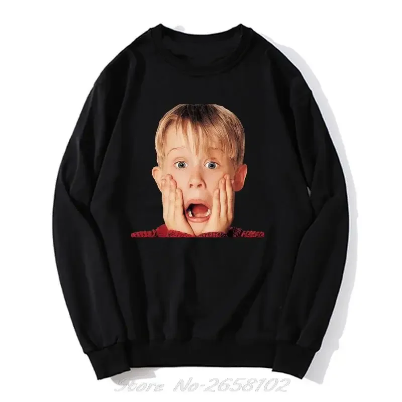 Macauly Culkin From Home Alone Hoodie Men O-neck Sweatshirt Unisex Sweater Harajuku Streetwear