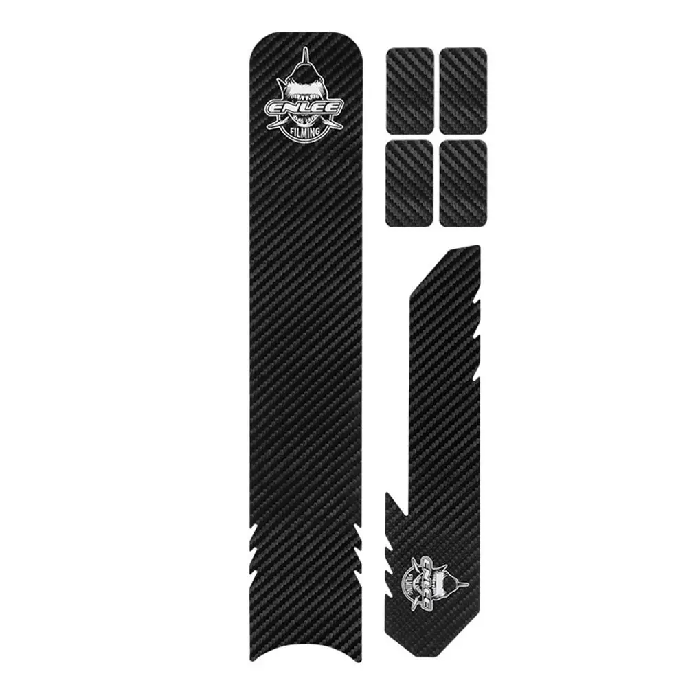 

1SET Thickened Cover Pad Cycling Accessories Bicycle Protective Film Bike Frame Sticker Carbon Fiber Pattern Chain Guards Decals