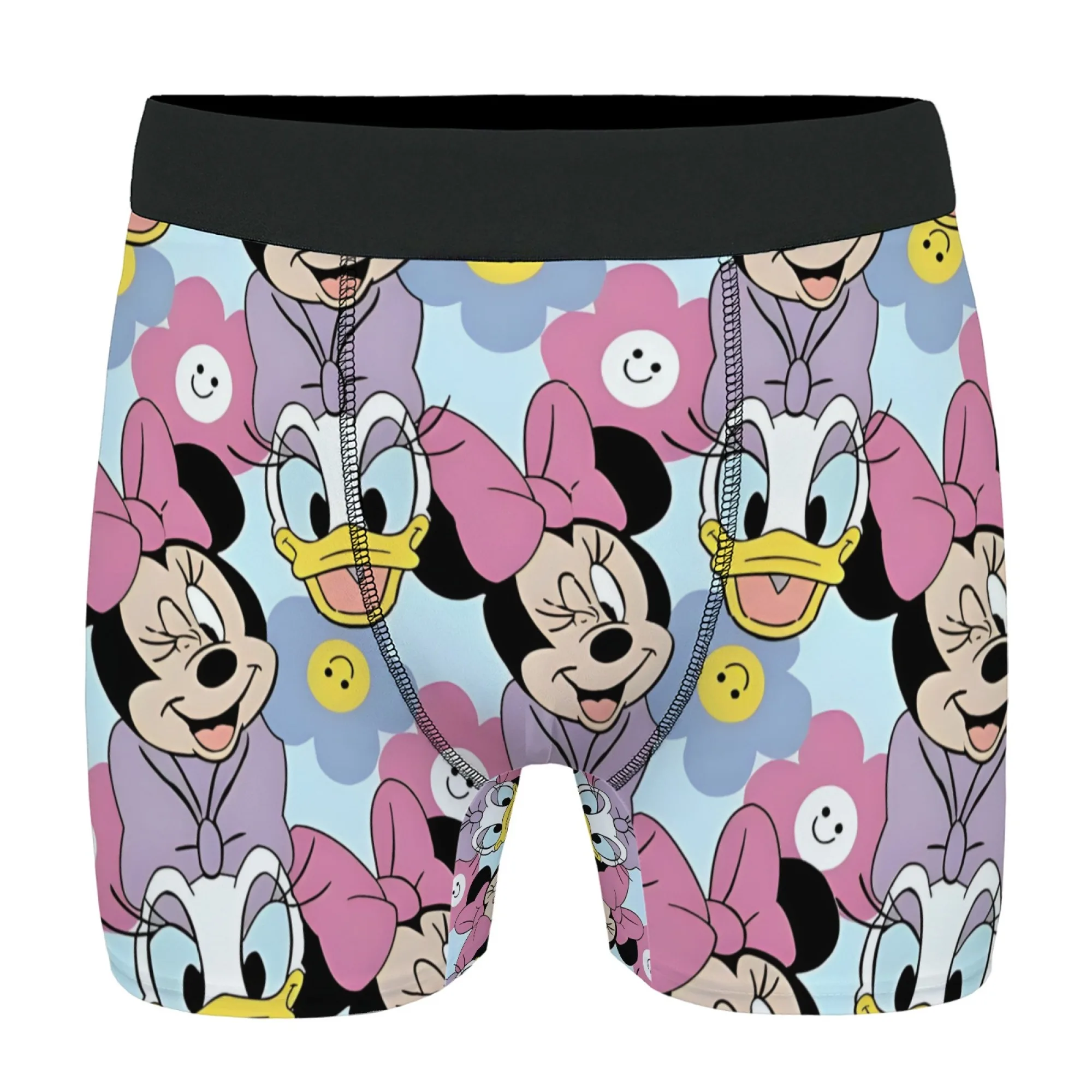 

Novelty Retro Cute Minnie Daisy Casual Print Cartoon Comic Style Men's Underwear Comfortable Breathable Men's Boxer Shorts Gift